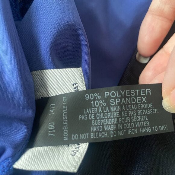 Donna Fashion Printed Mesh Wrap Front Stretch Tank Top Size Medium - Picture 9 of 9